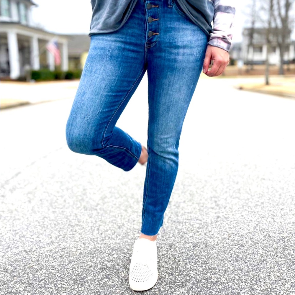 Risen Button Fly Skinnies